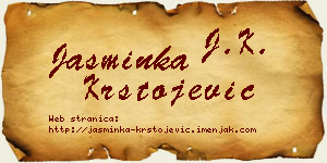 Jasminka Krstojević vizit kartica